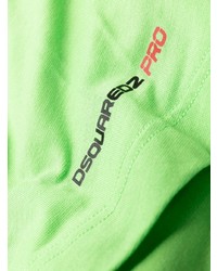 T-shirt à col rond imprimé vert menthe DSQUARED2