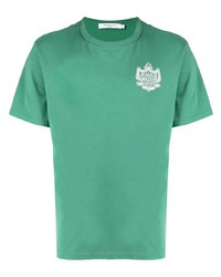 T-shirt à col rond imprimé vert menthe MAISON KITSUNÉ