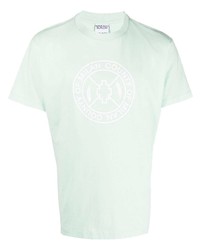 T-shirt à col rond imprimé vert menthe Marcelo Burlon County of Milan