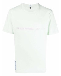 T-shirt à col rond imprimé vert menthe McQ