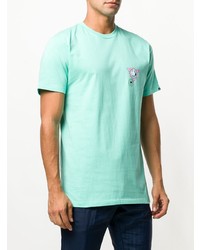 T-shirt à col rond imprimé vert menthe Vans