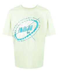 T-shirt à col rond imprimé vert menthe Misbhv