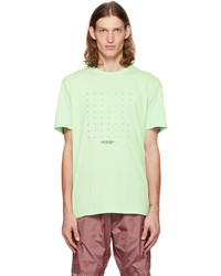 T-shirt à col rond imprimé vert menthe Moncler