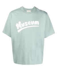 T-shirt à col rond imprimé vert menthe Museum of Peace & Quiet