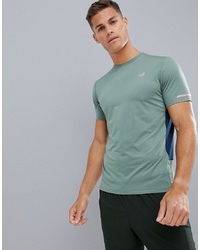 T-shirt à col rond imprimé vert menthe New Balance