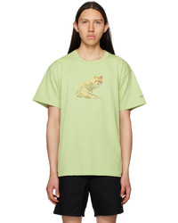 T-shirt à col rond imprimé vert menthe Noah