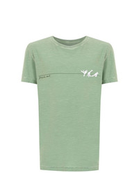 T-shirt à col rond imprimé vert menthe OSKLEN