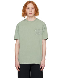 T-shirt à col rond imprimé vert menthe OVER OVER