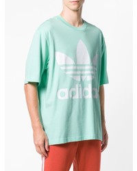 T-shirt à col rond imprimé vert menthe adidas