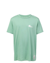 T-shirt à col rond imprimé vert menthe Oyster Holdings