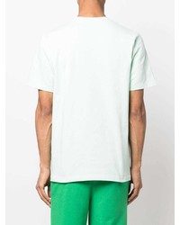 T-shirt à col rond imprimé vert menthe Casablanca