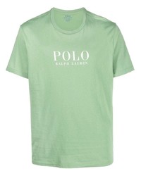 T-shirt à col rond imprimé vert menthe Polo Ralph Lauren