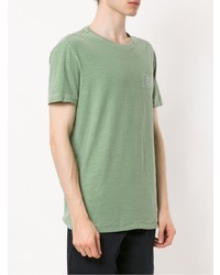 T-shirt à col rond imprimé vert menthe OSKLEN