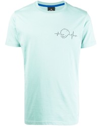 T-shirt à col rond imprimé vert menthe PS Paul Smith