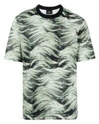 T-shirt à col rond imprimé vert menthe PS Paul Smith