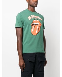 T-shirt à col rond imprimé vert menthe MC2 Saint Barth