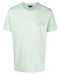 T-shirt à col rond imprimé vert menthe Ron Dorff