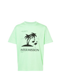 T-shirt à col rond imprimé vert menthe Second/Layer