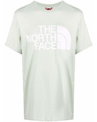 T-shirt à col rond imprimé vert menthe The North Face