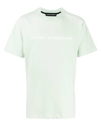 T-shirt à col rond imprimé vert menthe United Standard
