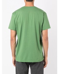 T-shirt à col rond imprimé vert OSKLEN