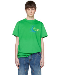 T-shirt à col rond imprimé vert Andersson Bell