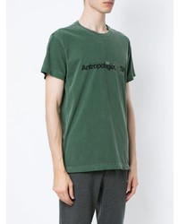 T-shirt à col rond imprimé vert OSKLEN