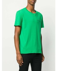 T-shirt à col rond imprimé vert Valentino