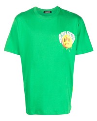 T-shirt à col rond imprimé vert BARROW