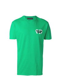 T-shirt à col rond imprimé vert Call Me 917