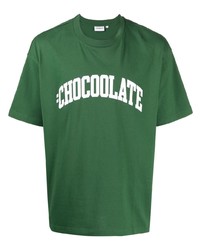 T-shirt à col rond imprimé vert Chocoolate
