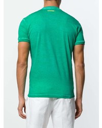 T-shirt à col rond imprimé vert DSQUARED2