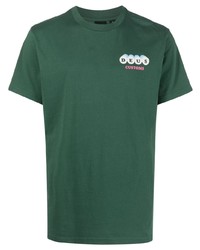 T-shirt à col rond imprimé vert Deus Ex Machina