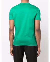 T-shirt à col rond imprimé vert Emporio Armani