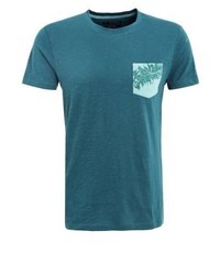 T-shirt à col rond imprimé vert Esprit