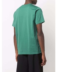 T-shirt à col rond imprimé vert Marni