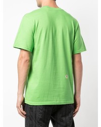 T-shirt à col rond imprimé vert Supreme