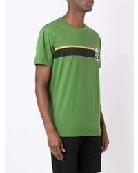 T-shirt à col rond imprimé vert OSKLEN