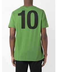 T-shirt à col rond imprimé vert OSKLEN