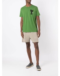 T-shirt à col rond imprimé vert OSKLEN