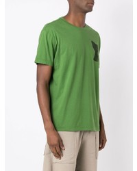 T-shirt à col rond imprimé vert OSKLEN