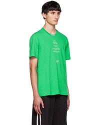 T-shirt à col rond imprimé vert Doublet