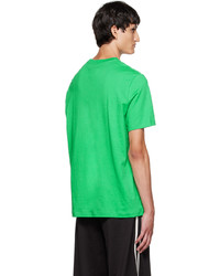 T-shirt à col rond imprimé vert Doublet