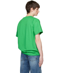 T-shirt à col rond imprimé vert Andersson Bell