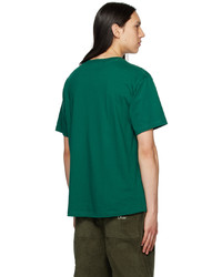 T-shirt à col rond imprimé vert Dime