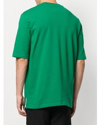 T-shirt à col rond imprimé vert Cottweiler
