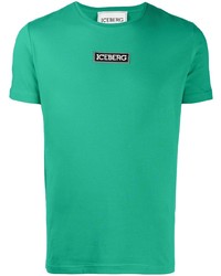 T-shirt à col rond imprimé vert Iceberg