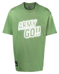 T-shirt à col rond imprimé vert Izzue