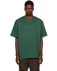 T-shirt à col rond imprimé vert Juun.J