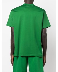 T-shirt à col rond imprimé vert Burberry